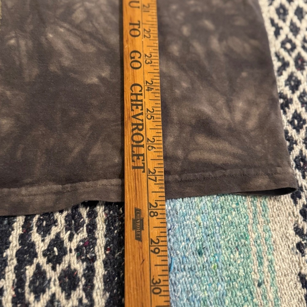 The Mountain Wolf Dreamcatcher Tie Dye T Shirt Mens XL Grey Black Leather Tag - Picture 8 of 9